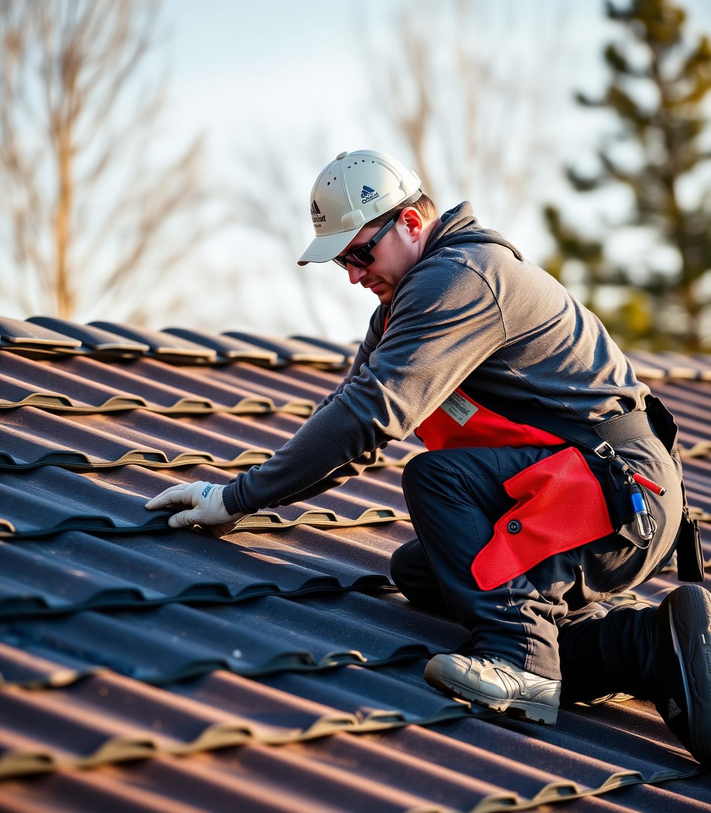 Apex roofing craftsman installing premium tile roof